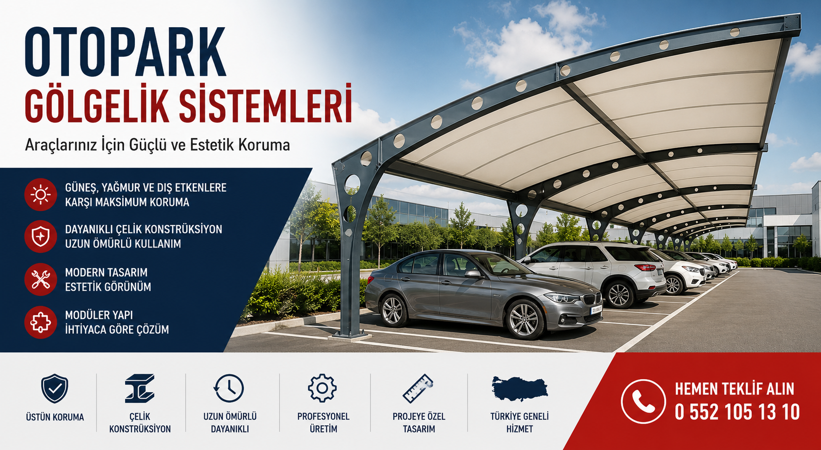 Otopark Gölgelik Sistemleri